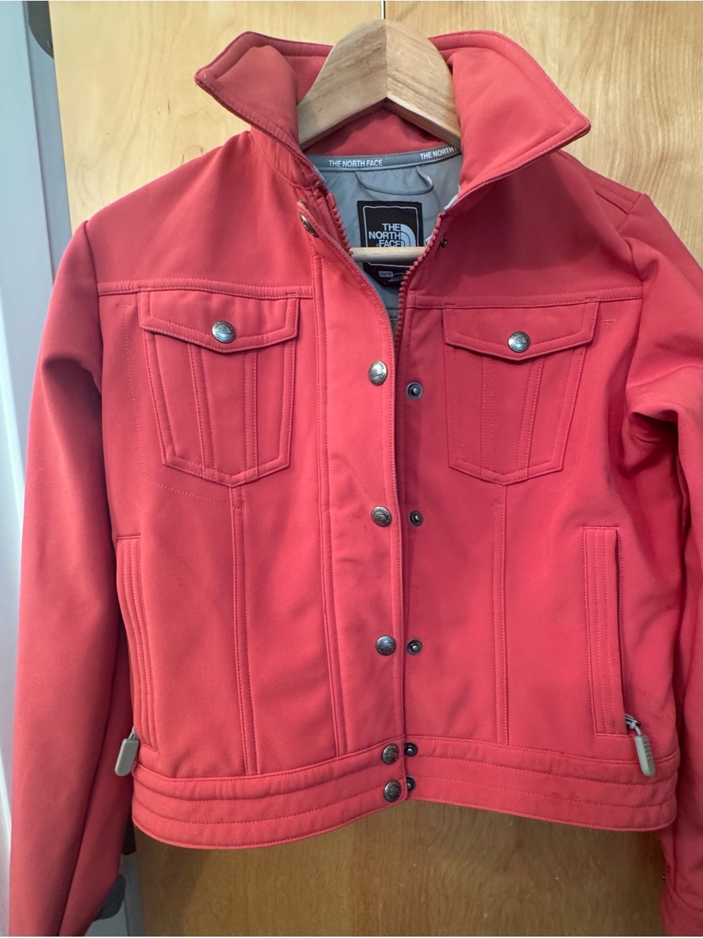 The North Face Women’s Coral Red Jean-Style Jacket